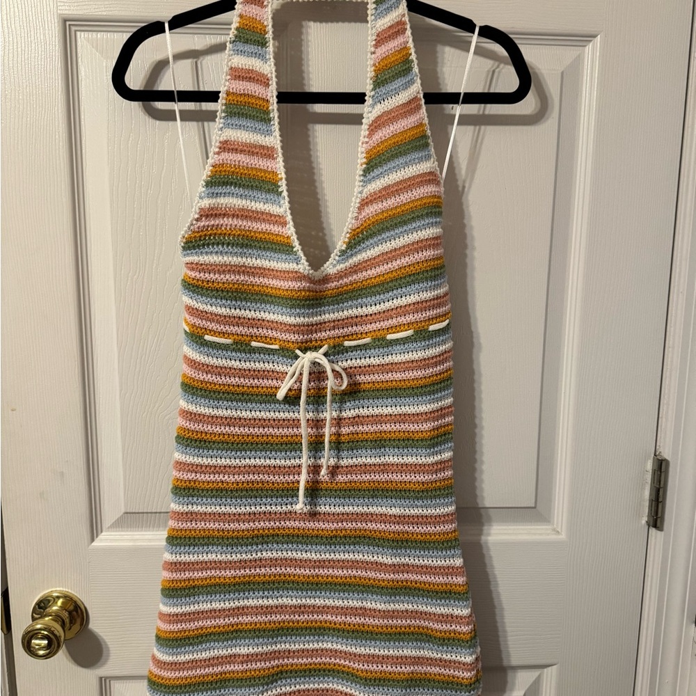 Emory Park Multicolor Knit Halter Dress